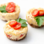 Roasted Red Pepper and Basil Cheese Cake