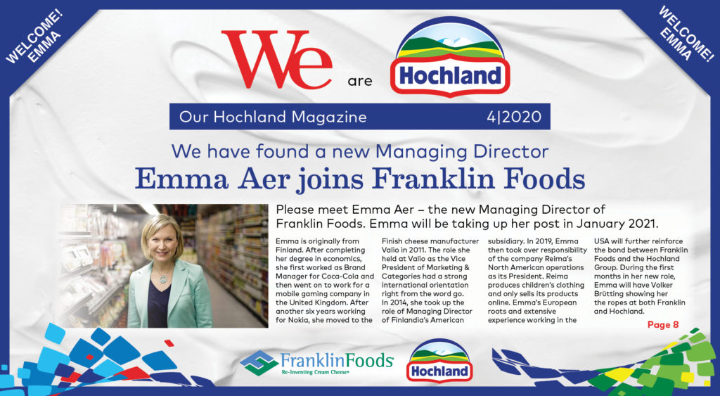 Emma Aer joins Franklin Foods